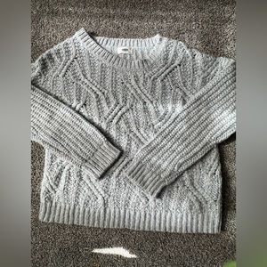 Blue patterned sweater